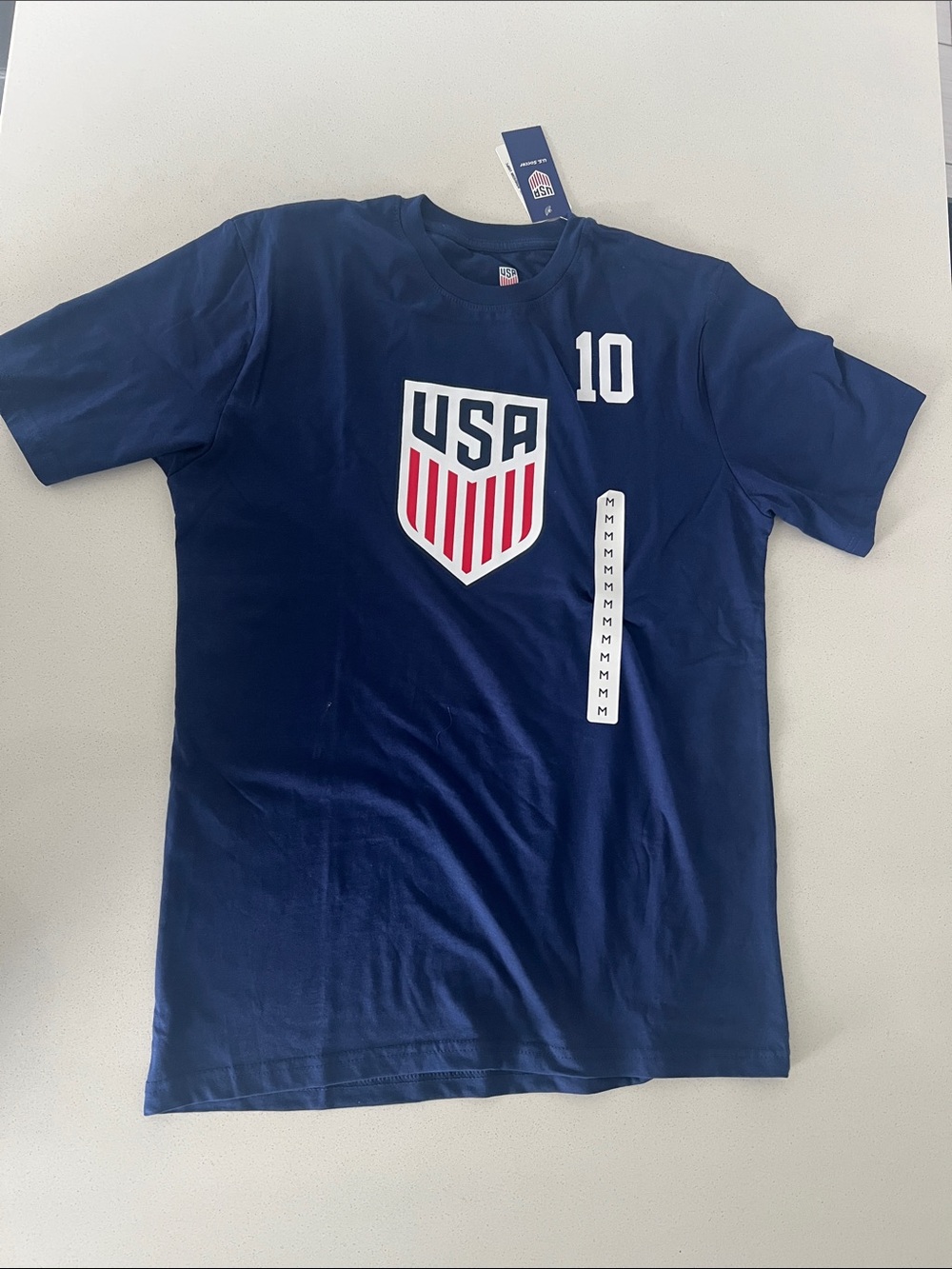 Crest Men's Navy Short-Sleeve Tee with Number 10